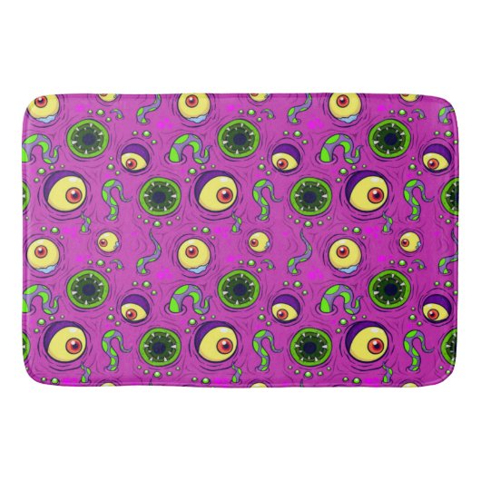 Tapis De Bain Monstre affamé Motif sans couture (Devant)