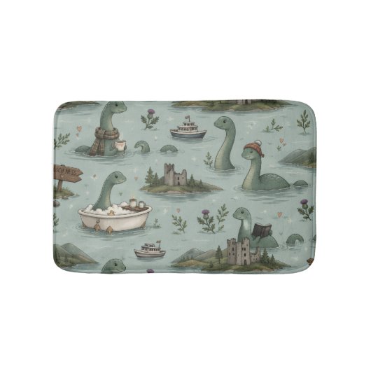 Tapis De Bain Monstre du Loch Ness (Devant)