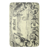 Tapis De Bain Monstre marin Steampunk Cartouche (devant Vertical)
