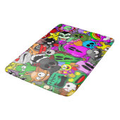 Tapis De Bain Monstres caractères mignons Motif d'Halloween (Angle)