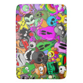 Tapis De Bain Monstres caractères mignons Motif d'Halloween (devant Vertical)