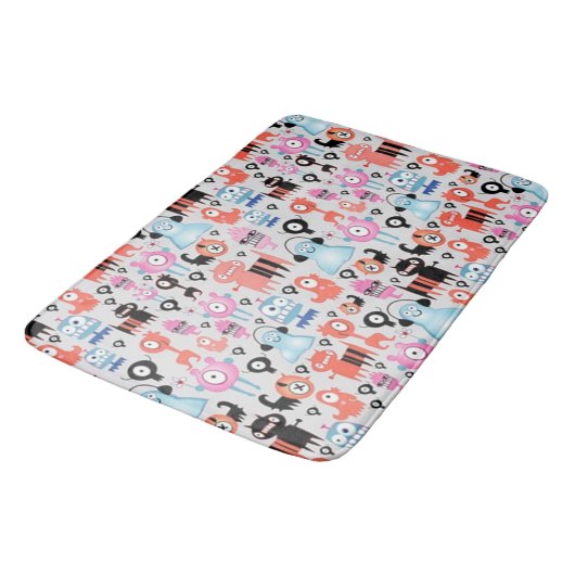 Tapis De Bain Monstres funky (Angle)
