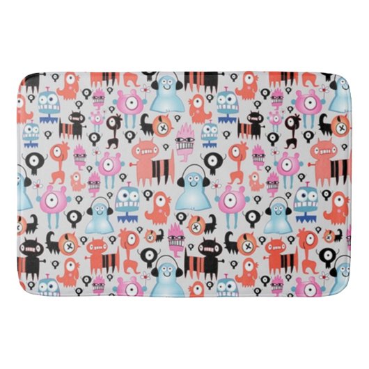 Tapis De Bain Monstres funky (Devant)
