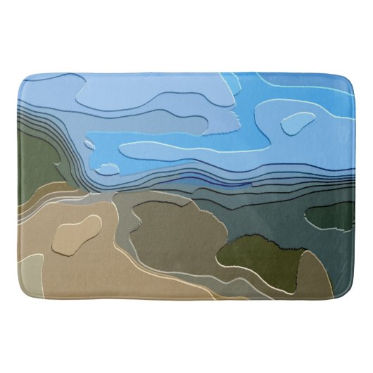 TAPIS DE BAIN MONTAGNE (Devant)