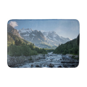 Tapis De Bain Montagnes Mont Blanc Massif, Italie