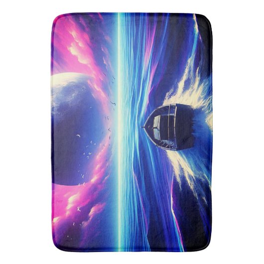 Tapis De Bain Montée au clair de lune (devant Vertical)