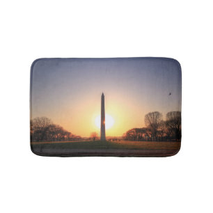Tapis De Bain Monument de Washington au coucher du soleil