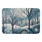 Tapis De Bain Moonlit Nordic Forest (Devant)
