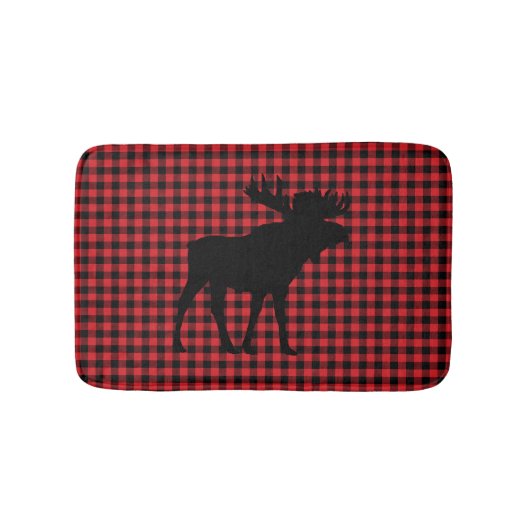 Tapis De Bain Moose Buffalo Check Mountain Living Bath Mat (Devant)