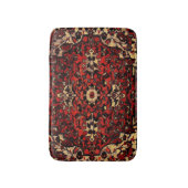 Tapis De Bain Moquette persane look rouge foncé et crème (Devant (Vertical))