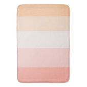 Tapis De Bain Morning Dew rayures rose et jaune (devant Vertical)