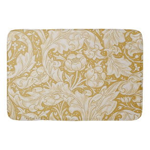 Tapis De Bain Morris Bachelor's Button Flower & Golden Stems