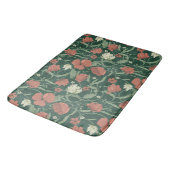 Tapis De Bain Morris Garden Vert & Rouge Floral (Angle)