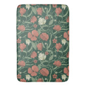 Tapis De Bain Morris Garden Vert & Rouge Floral (devant Vertical)