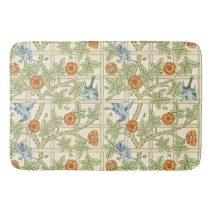 Tapis De Bain Morris' Trellis 1862 Fleur Vintage et Motif d'oise