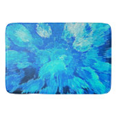 Tapis De Bain mosaïque Abstraite, moderne, turquoise (Devant)