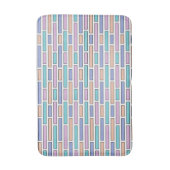 Tapis De Bain Mosaïque de briques pastel (Devant (Vertical))