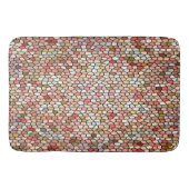 Tapis De Bain Mosaïque de corail mat (Devant)