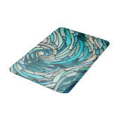 Tapis De Bain Mosaïque de la vague océanique (Angle)