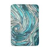 Tapis De Bain Mosaïque de la vague océanique (Devant (Vertical))