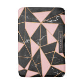 Tapis De Bain Mosaïque de marbre rose (Devant (Vertical))