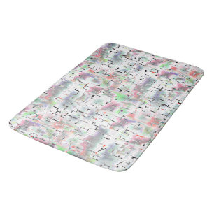 Tapis De Bain Mosaïque de papier aux couleurs opaques et petite