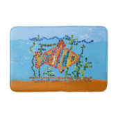 Tapis De Bain Mosaïque de poisson d'or (Devant)
