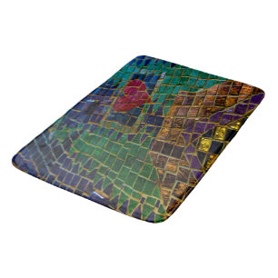 Tapis De Bain Mosaïque du Coeur Rouge