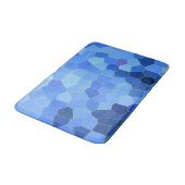 Tapis de bain mosaïque en bleu (Angle)