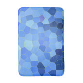 Tapis de bain mosaïque en bleu (Devant (Vertical))