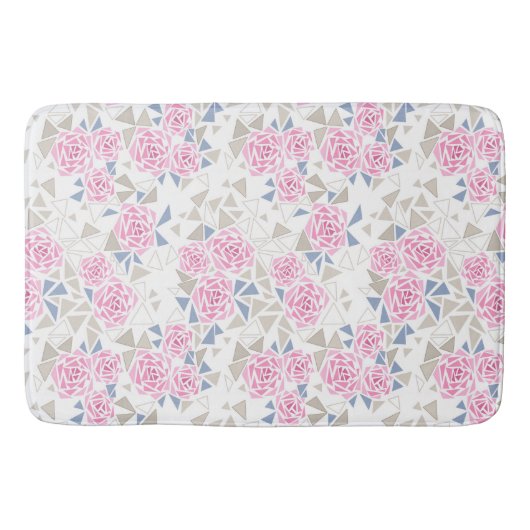 Tapis De Bain Mosaïque, fleurs (Devant)