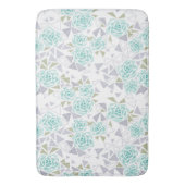 Tapis De Bain Mosaïque, fleurs (devant Vertical)