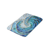Tapis De Bain Mosaïque Mer de Vagues (Angle)