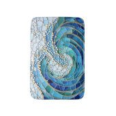 Tapis De Bain Mosaïque Mer de Vagues (Devant (Vertical))
