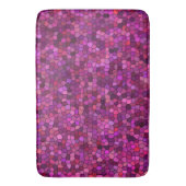 Tapis De Bain Mosaïque Rose Violet (devant Vertical)