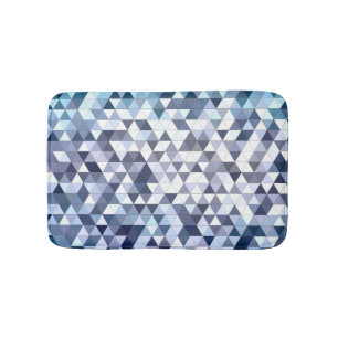 Tapis De Bain Mosaïque triangulaire géométrique et colorée : abs
