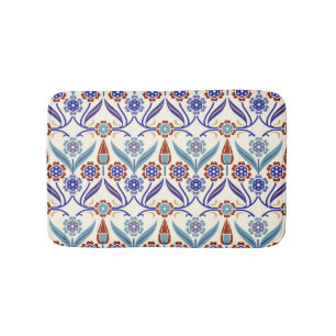 Tapis De Bain Mosaïque turque : Motif coloré sans couture