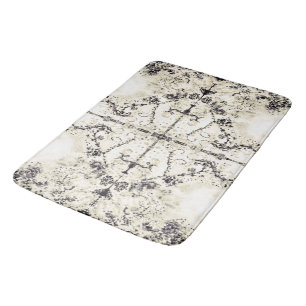 Tapis De Bain Mosaïque vintage de Champagne de pays français p