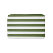 Tapis De Bain Moss foncé Grandes vertes et blanches (Devant)