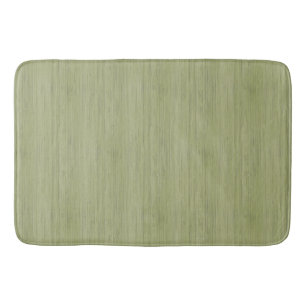 Tapis De Bain Moss Green Bamboo Wood Grain Look