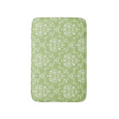 Tapis De Bain Moss Green Damask (Devant (Vertical))