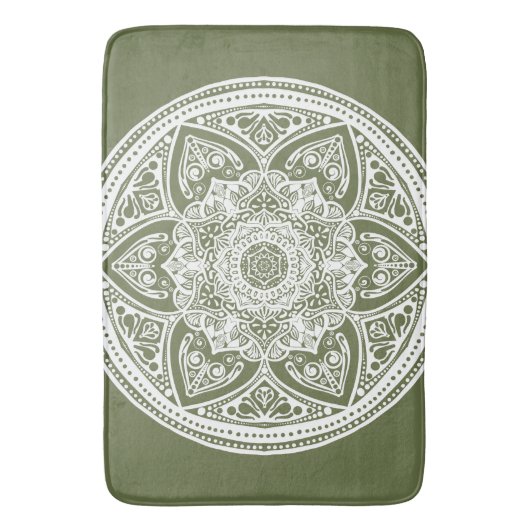 Tapis De Bain Moss Mandala (devant Vertical)