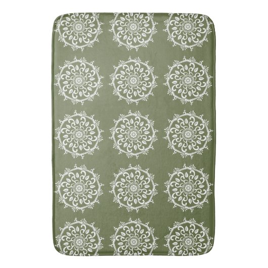 Tapis De Bain Moss Mandala (devant Vertical)