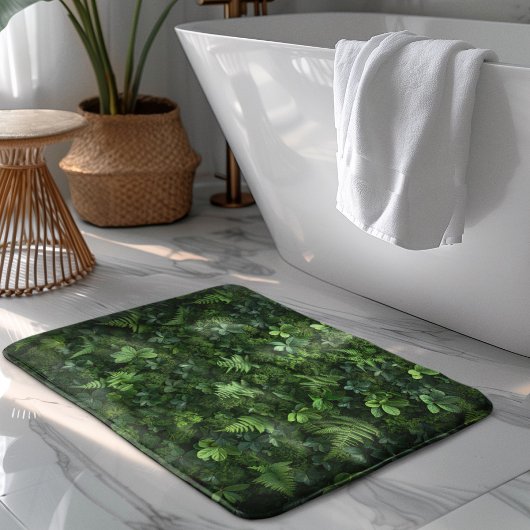 Tapis De Bain Moss Verte Et Fermes Texture Mossy Forêt Tropicale