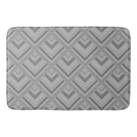 Tapis De Bain Motif à échelle grise (Devant)