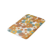 Tapis De Bain Motif à fleurs rétro coloré (Angle)