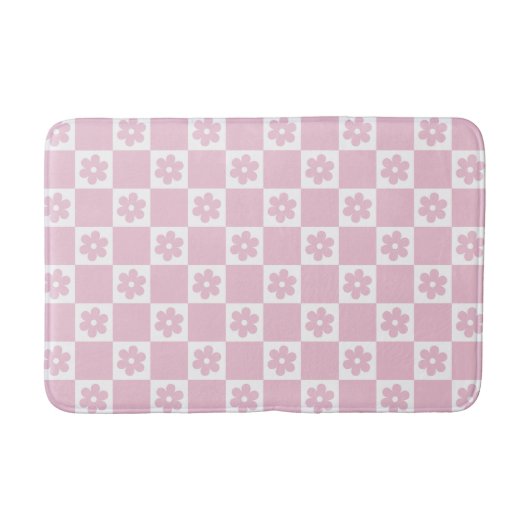 Tapis De Bain Motif à fleurs roses (Devant)