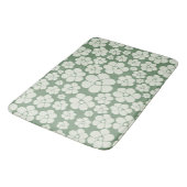 Tapis De Bain Motif à fleurs - Vert (Angle)