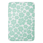 Tapis De Bain Motif à fleurs - Vert (Monnaie) (devant Vertical)