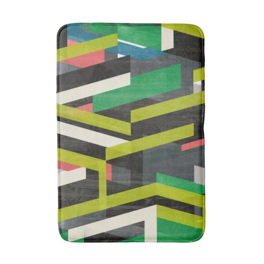 Tapis De Bain Motif à flux de suspension diagonal (Devant (Vertical))